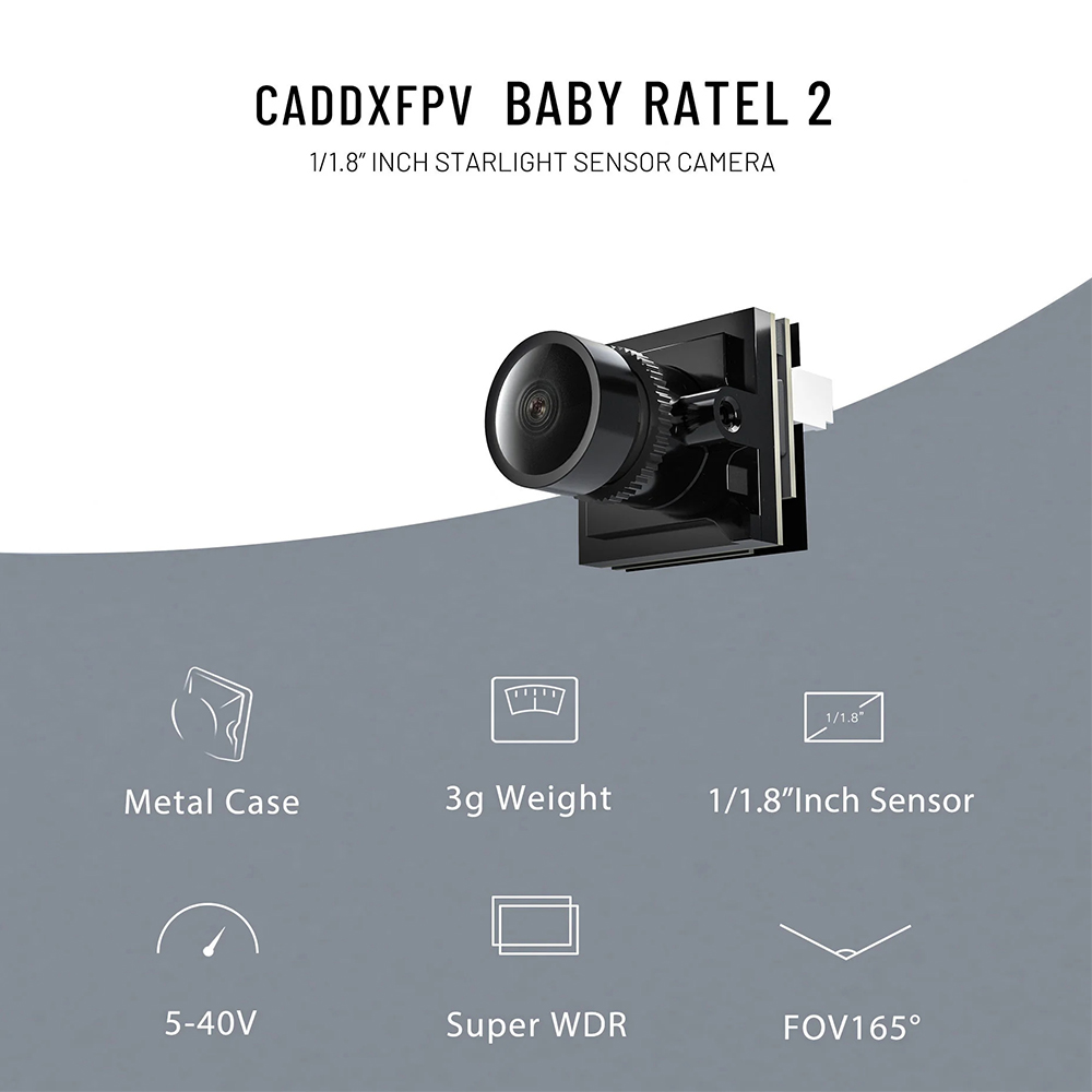 Câmera CADDX Micro FPV Ratel 2 - Fpv Drone Camera avaliação e preço