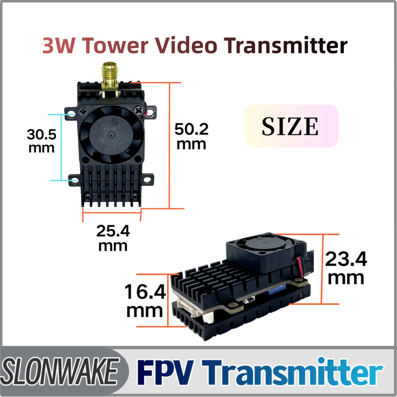 SLONWAKE 5.8G 3000mW Simulação - Fpv Drone Transmitter avaliação e preço